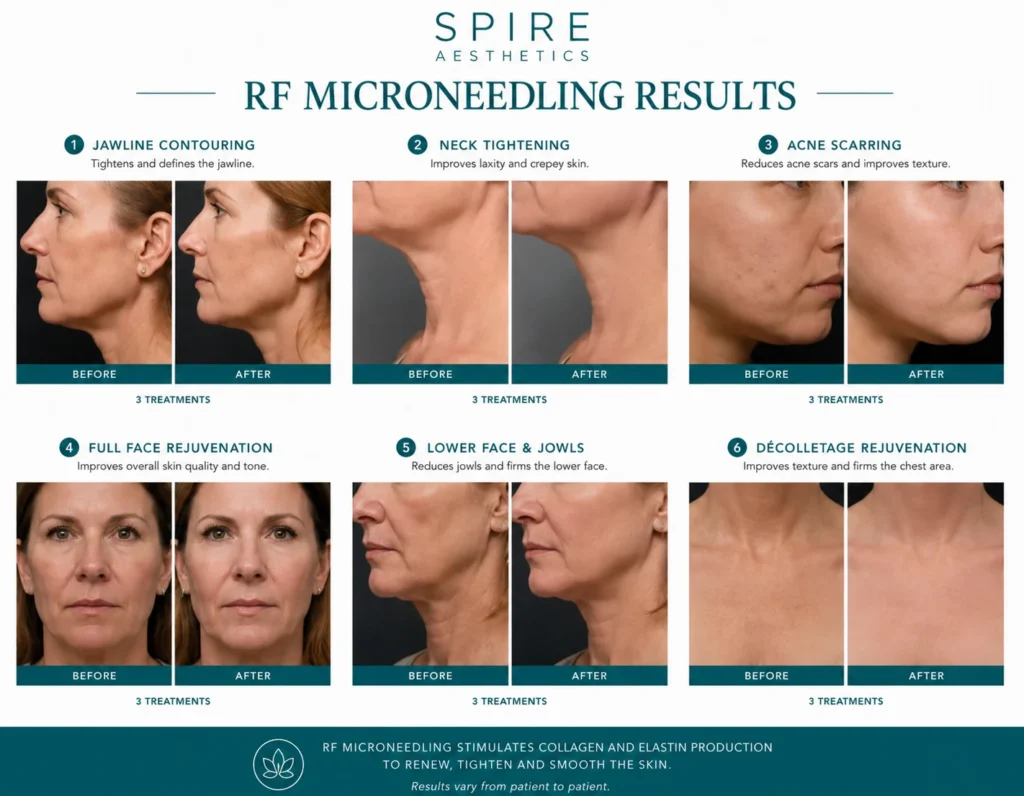 RF Microneedling Skin tightening Rhyl results