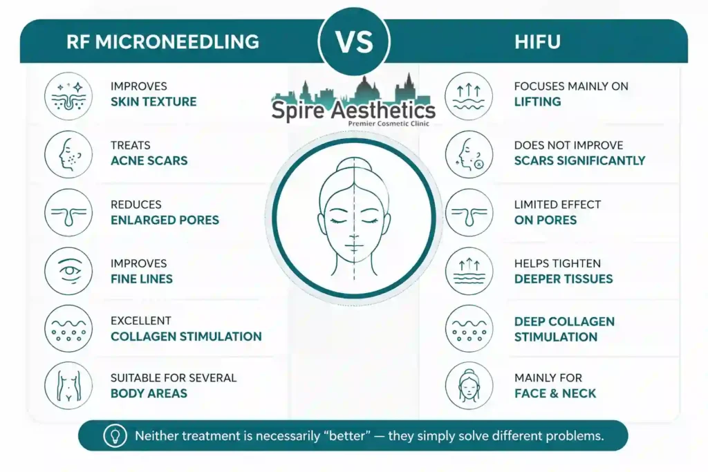 RF Microneedling vs HIFU: Which Treatment Gives Better Results Rhyl?
